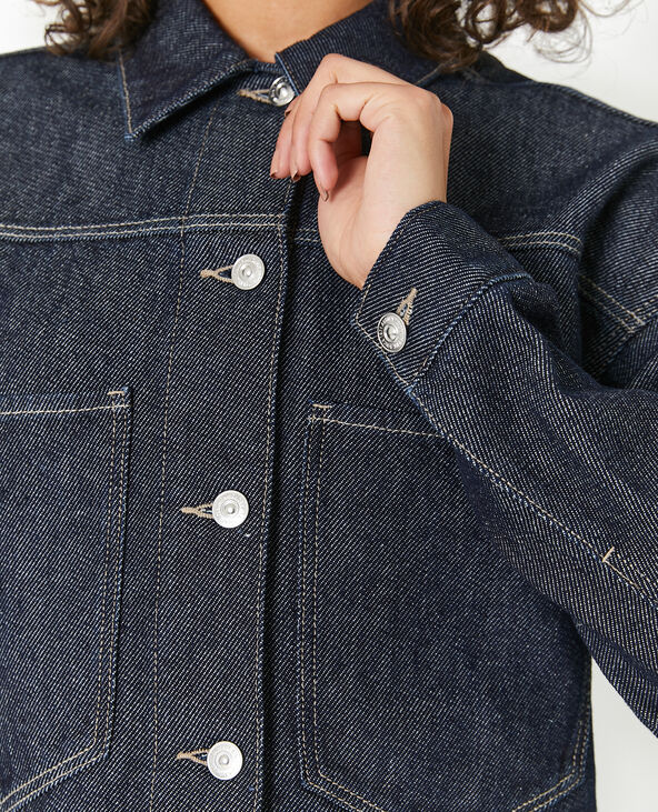 Veste en jean courte bleu - Pimkie