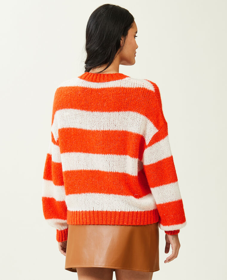 Pull col rond orange - Pimkie