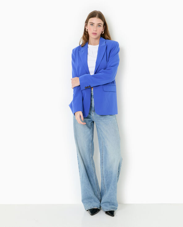 Veste légèrement cintrée bleu électrique - Pimkie