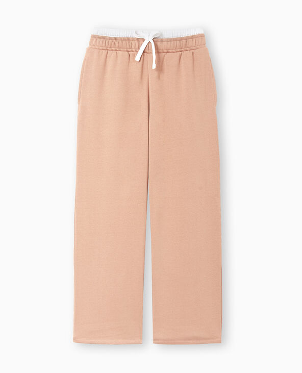 Pantalon de jogging avec effet caleçon apparent taupe - Pimkie