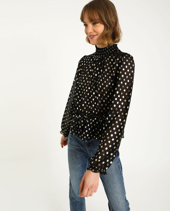 Blouse transparente noir - Pimkie