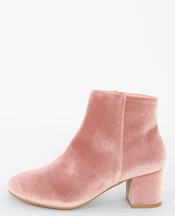 Bottines vieux rose discount