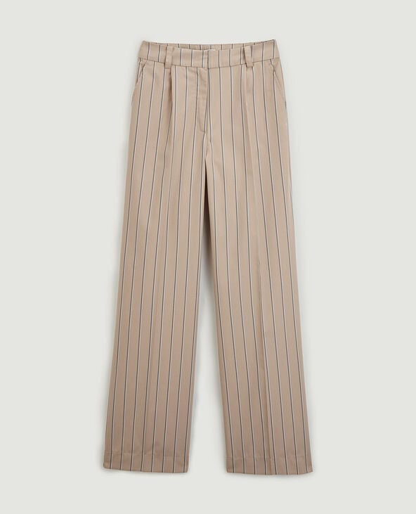 Pantalon wide leg écru - Pimkie