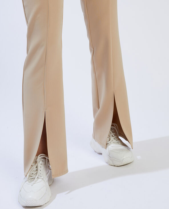 Pantalon flare SMALL taupe - Pimkie