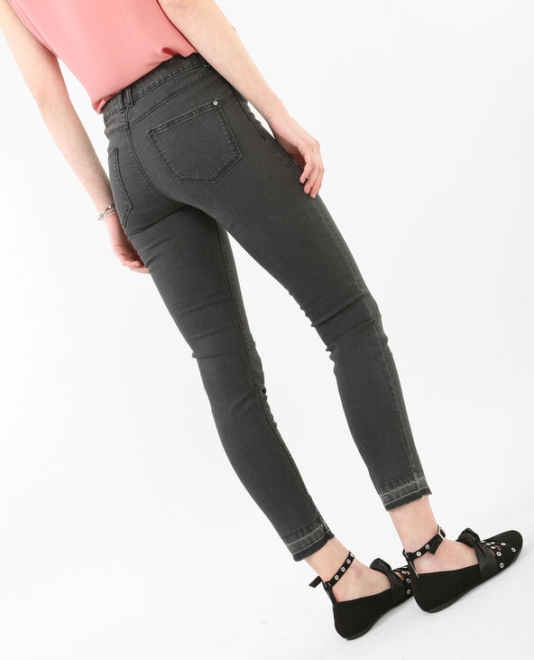 Jegging 7/8 ourlets décousus gris foncé - Pimkie