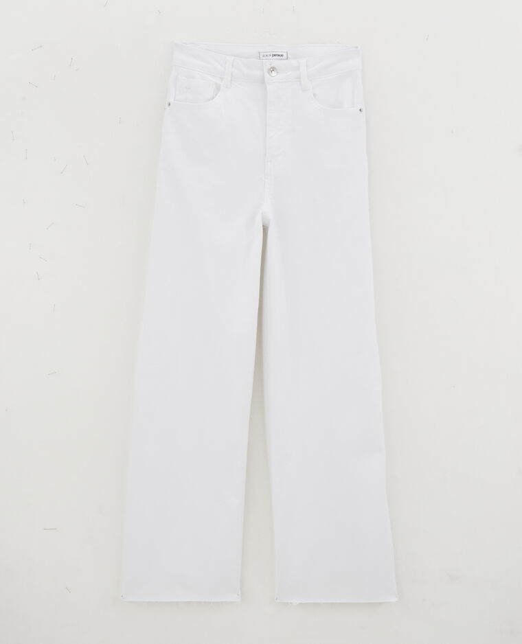 Jean wide taille haute blanc - Pimkie
