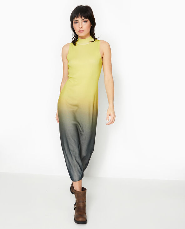 Robe en maille sans manches effet dégradé vert anis - Pimkie