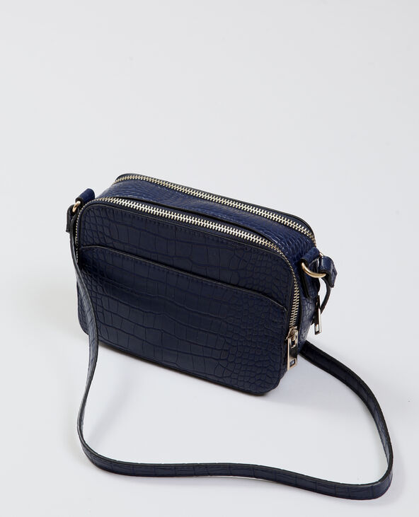 Sac croco bleu marine - Pimkie
