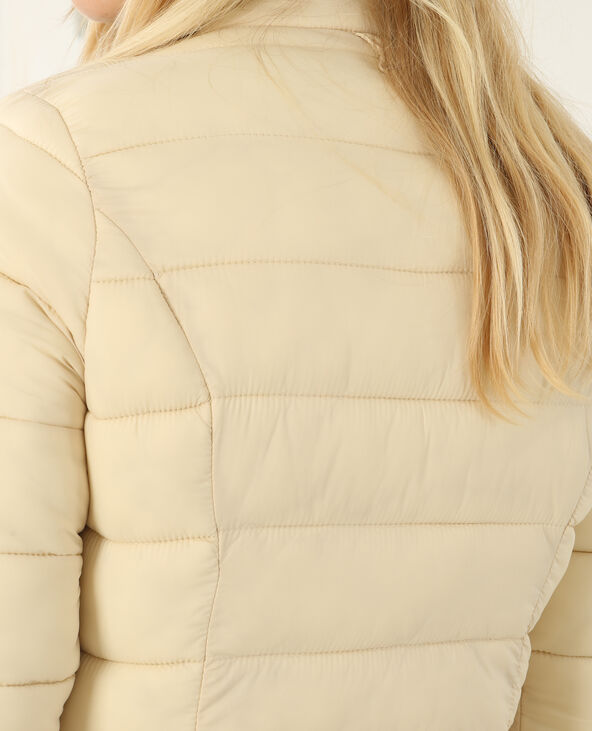 Doudoune fine longue beige - Pimkie