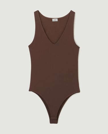 Body col V marron - Pimkie