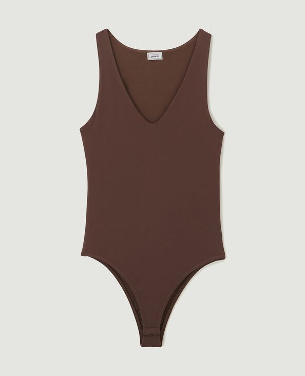 Body col V marron - Pimkie