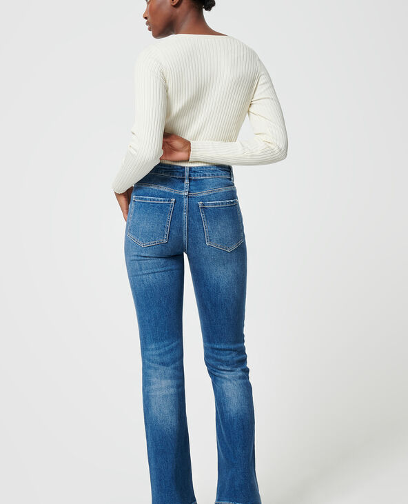 Jean flare taille haute bleu - Pimkie
