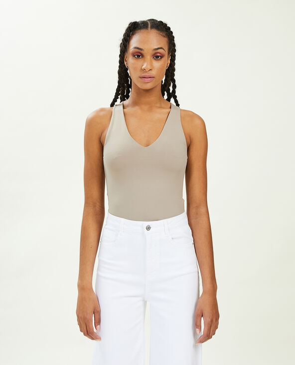 Body col V beige - Pimkie
