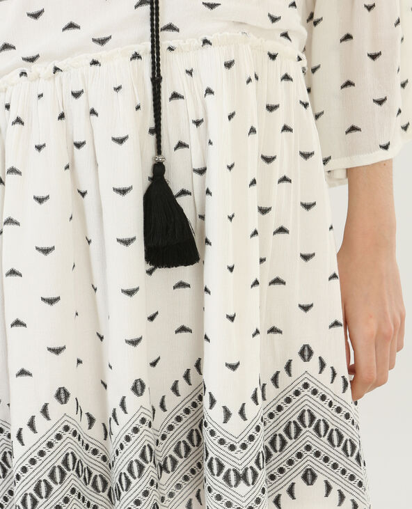 Robe manches pagode blanc - Pimkie