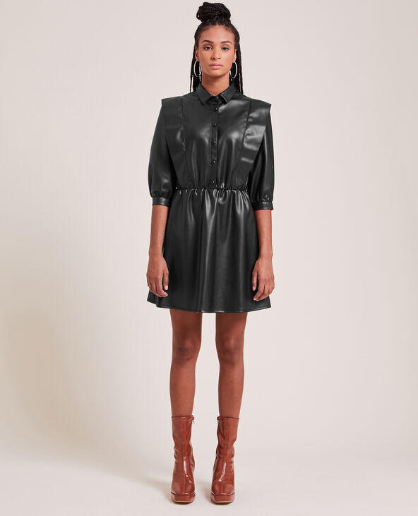Robe boutonnee en simili cuir Pimkie