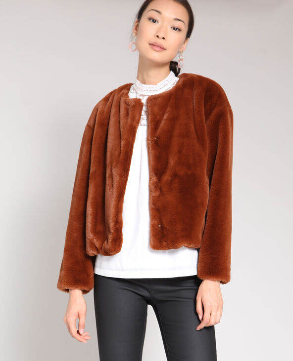 Manteau fausse fourrure pimkie clearance
