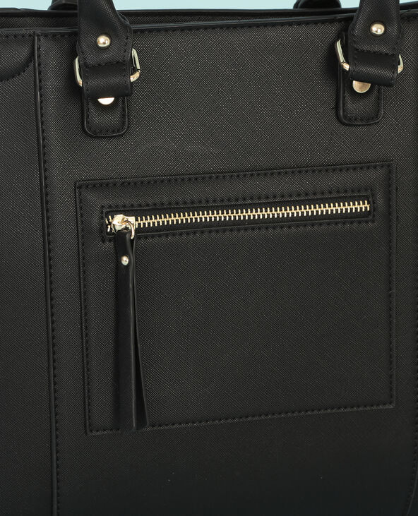 Sac cabas rigide noir - Pimkie