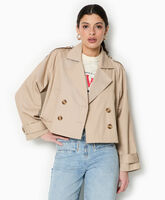 Trench court en toile