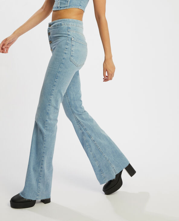 Jean flare taille haute discount
