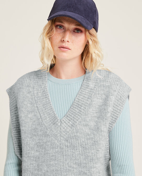 Pull sans manches oversize gris - Pimkie