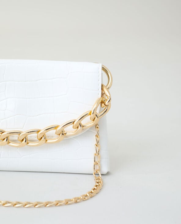 Petit sac chaine blanc - Pimkie
