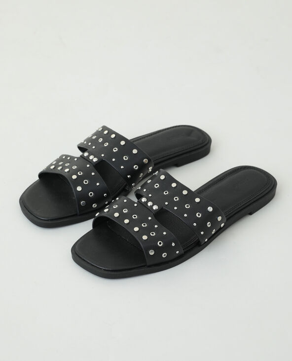 Mules cloutées noir - Pimkie