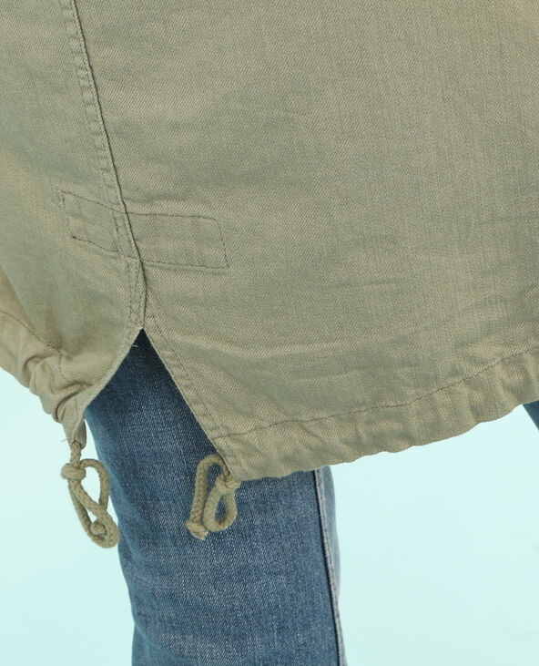 Parka army coton vert de gris - Pimkie