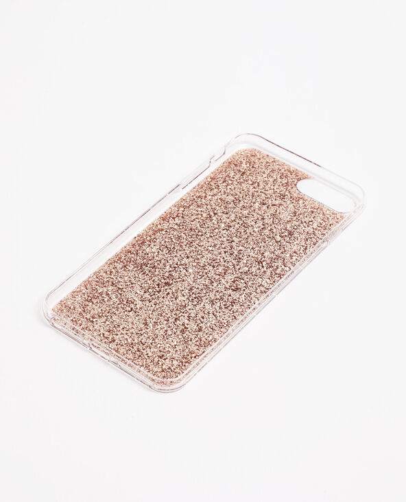 Coque iPhone à paillettes doré - Pimkie