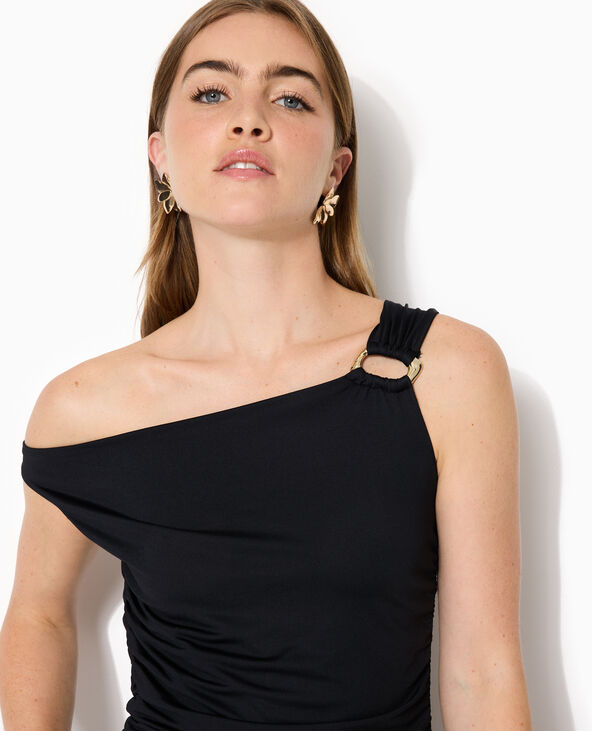 Top sans manches avec boucle fantaisie noir - Pimkie