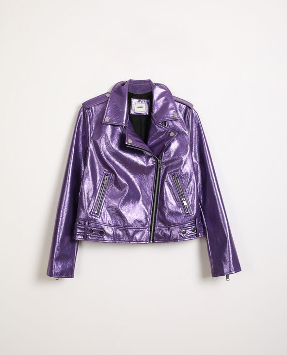 Blouson biker bordeaux - Pimkie