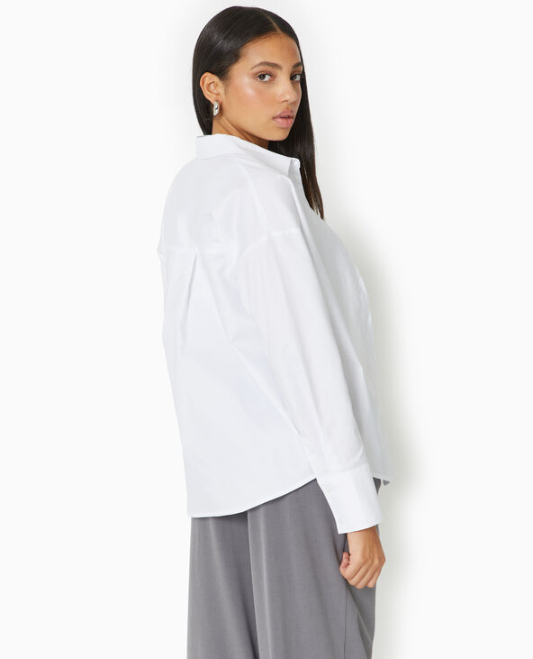 Chemise ample et droite blanc - Pimkie
