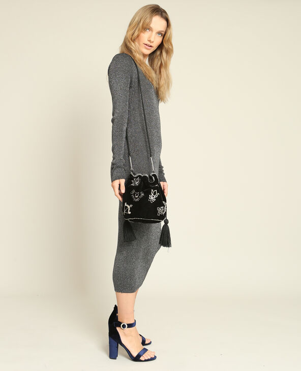 Robe longue lurex noir - Pimkie