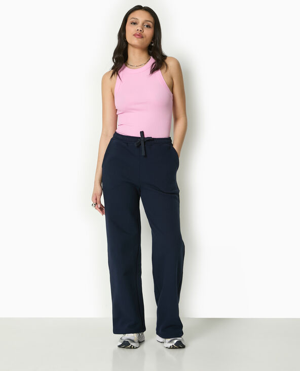 Pantalon de jogging droit et épais bleu marine - Pimkie