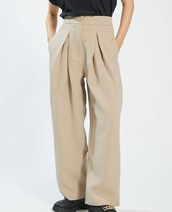 Pantalon à pinces gris clair - Pimkie