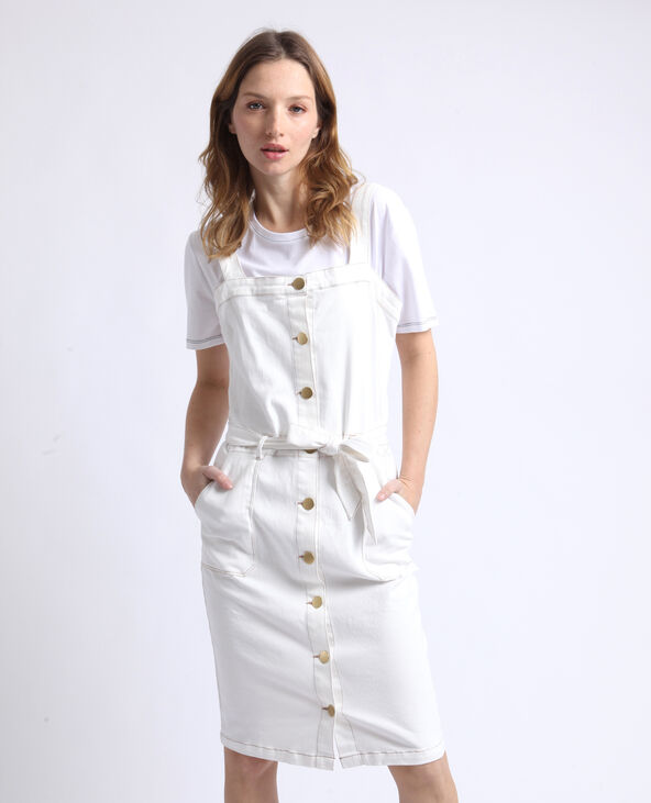 Robe en jean blanche outlet