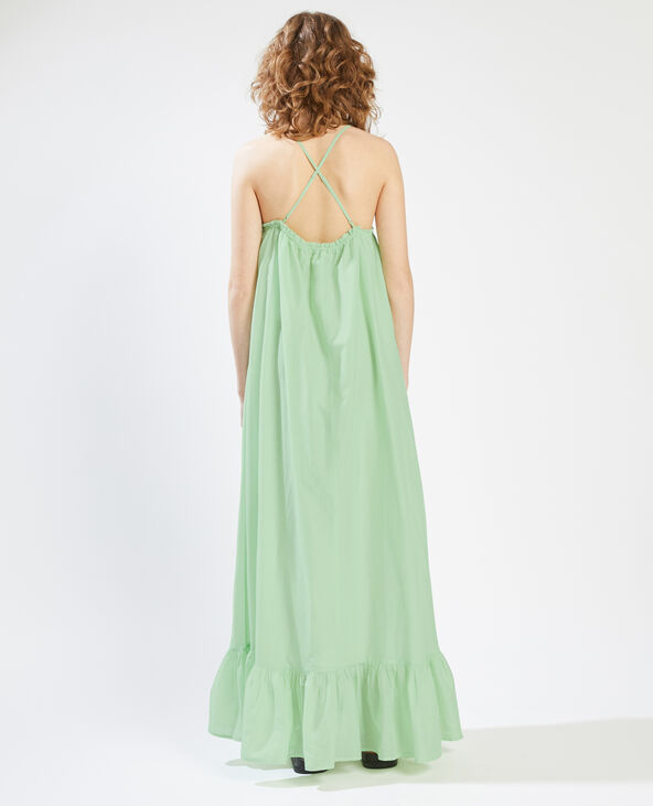 Robe longue à bretelles vert anis - Pimkie