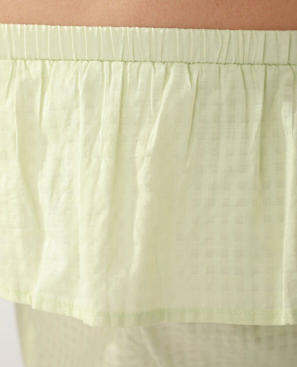 Top Vichy vert clair - Pimkie