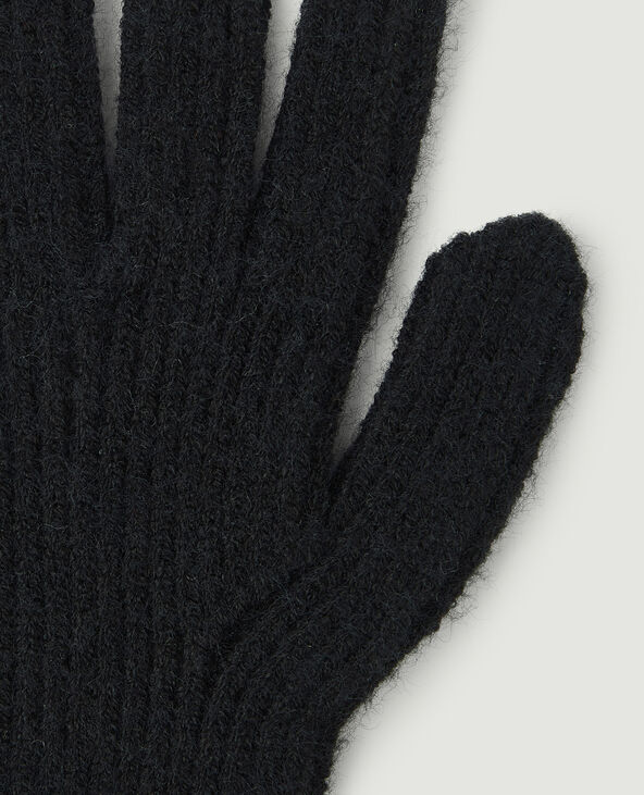 Gants avec ouvertures index et pouce noir - Pimkie