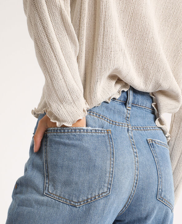 Jean mom high waist bleu - Pimkie