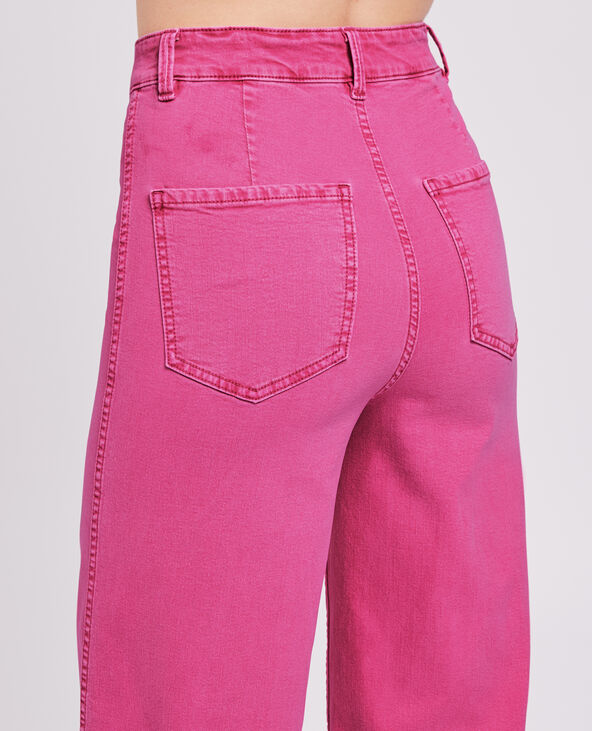 Jean large effet délavé rose - Pimkie