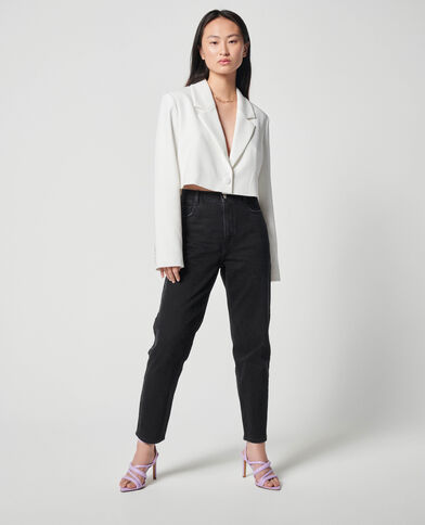 Jean mom taille haute noir - Pimkie