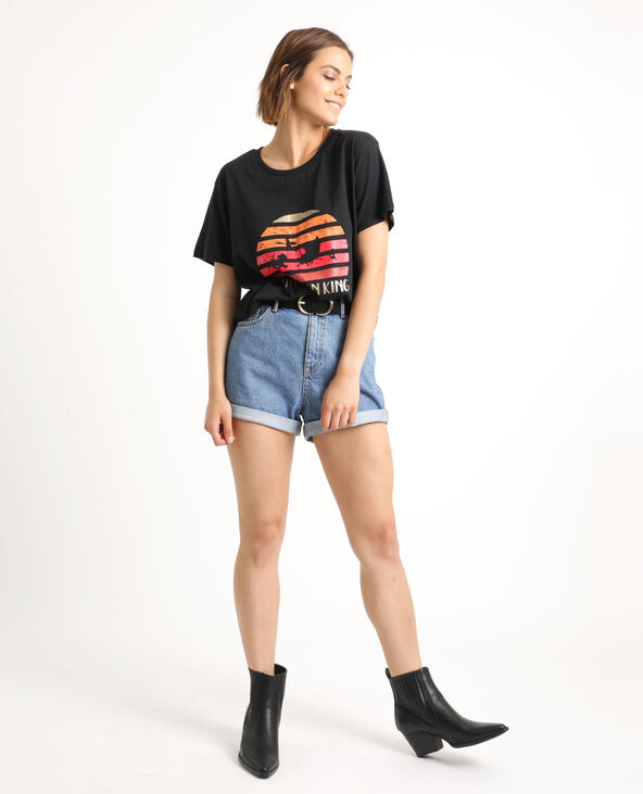 T-shirt Le Roi Lion noir - Pimkie