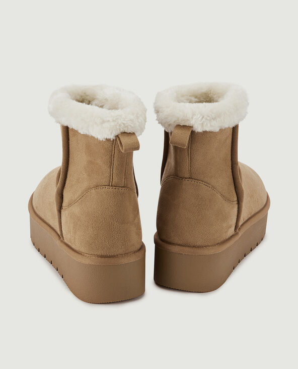 Boots fourr es en su dine Pimkie