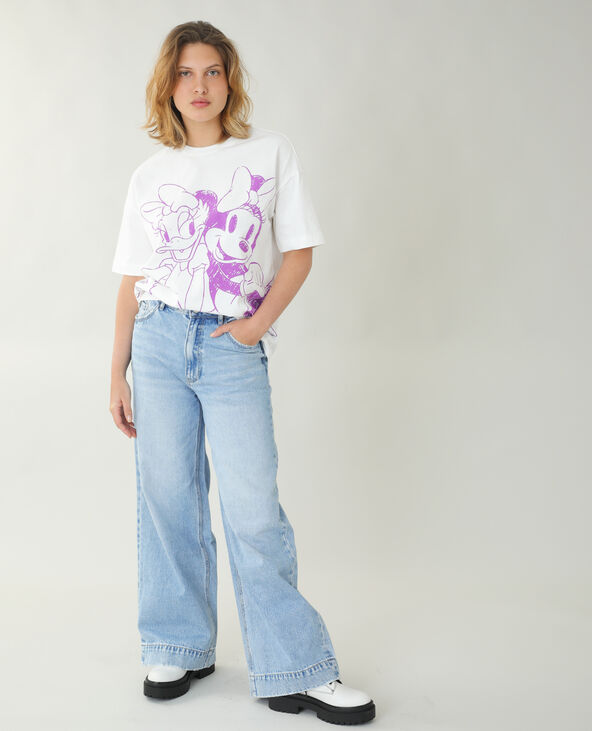 T-shirt ample Minnie et Daisy écru - Pimkie