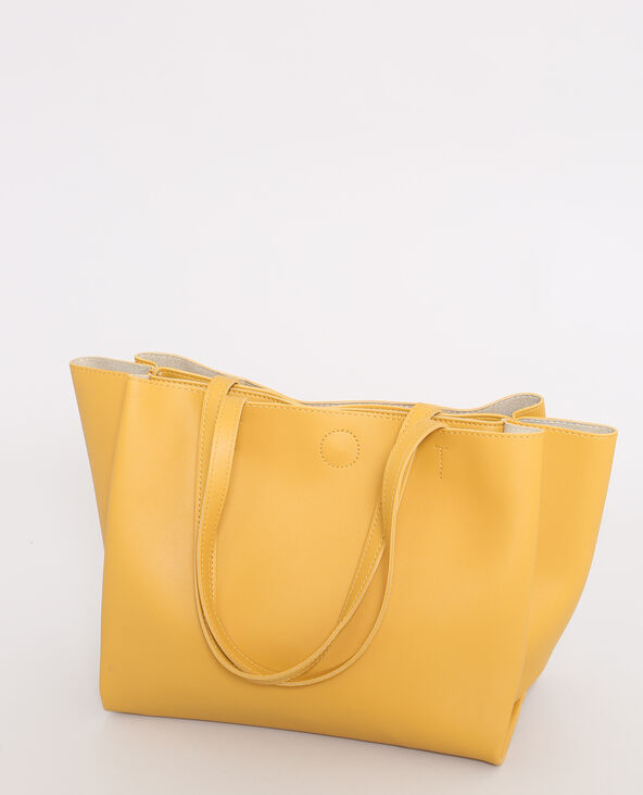Sac cabas souple jaune - Pimkie