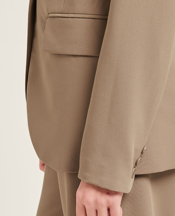 Veste blazer cintrée camel - Pimkie