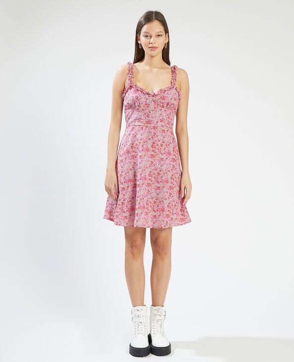 Robe courte à bretelles rouge - Pimkie