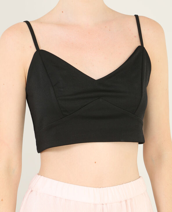 Brassière fines bretelles noir - Pimkie