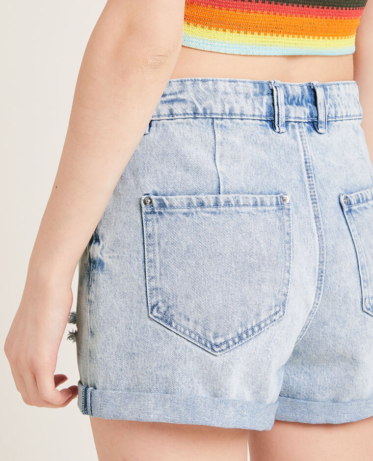Short en jean bleu clair - Pimkie