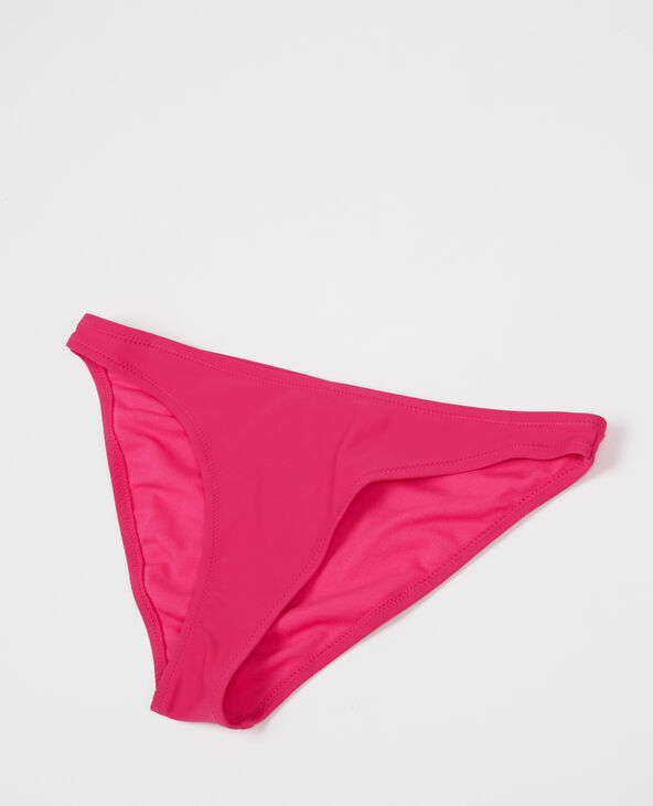 Bas de maillot de bain uni rose fuchsia - Pimkie